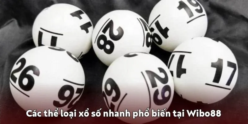 Xổ số nhanh Wibo88: Chơi cực đã, nhận tiền liền tay Các thể loại xổ số nhanh phổ biến tại Wibo88